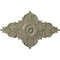 Ekena Millwork Melchor Diamond Medallion (Canopies up to 4"), 67 1/4"W x 43 3/8"H x 4"ID x 2"P, Castle Stone CM70X43MLCSC - alternate 1